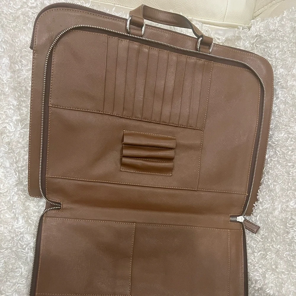 Prada Chocolate Leather Briefcase